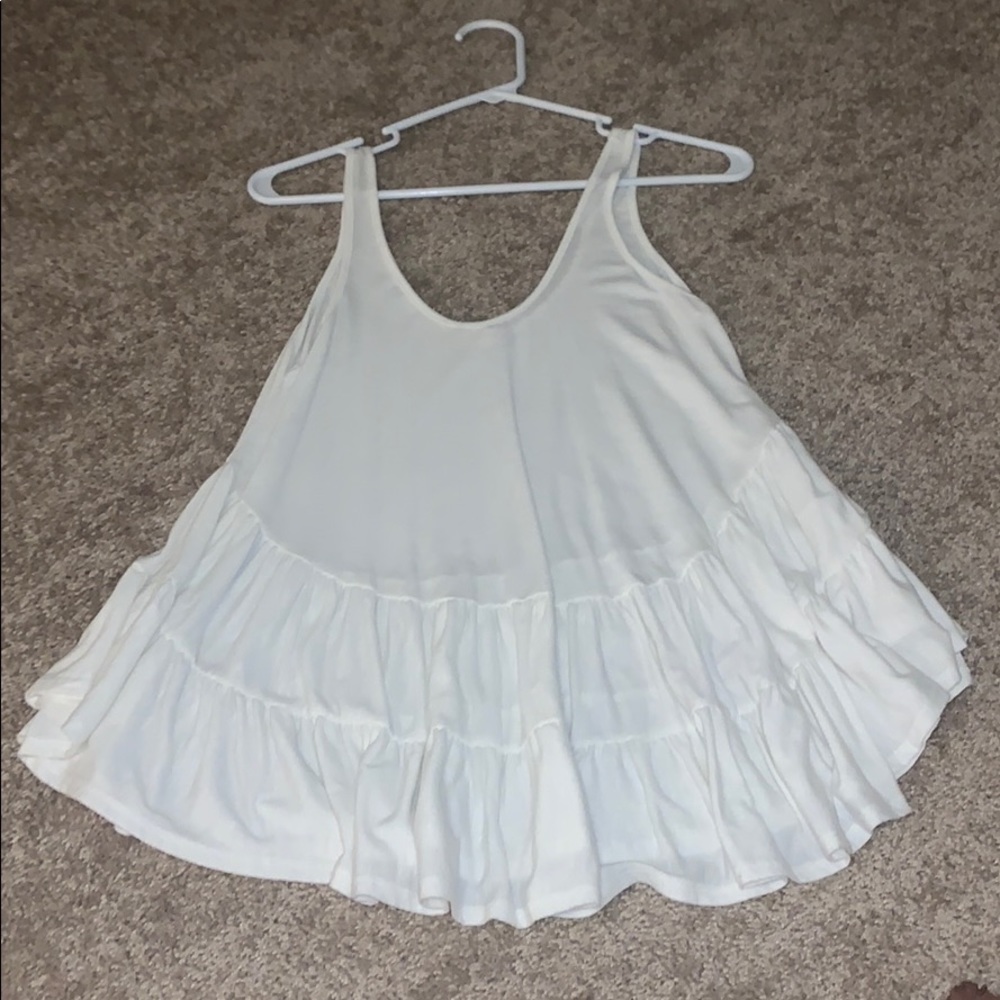 White flowy tank-top